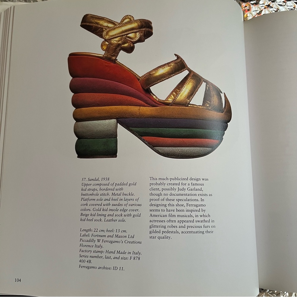 SALVATORE FERRAGAMO: THE ART OF THE SHOE (1898-1960) • RIZZOLI • 1992 HARDCOVER - Picture 7 of 16